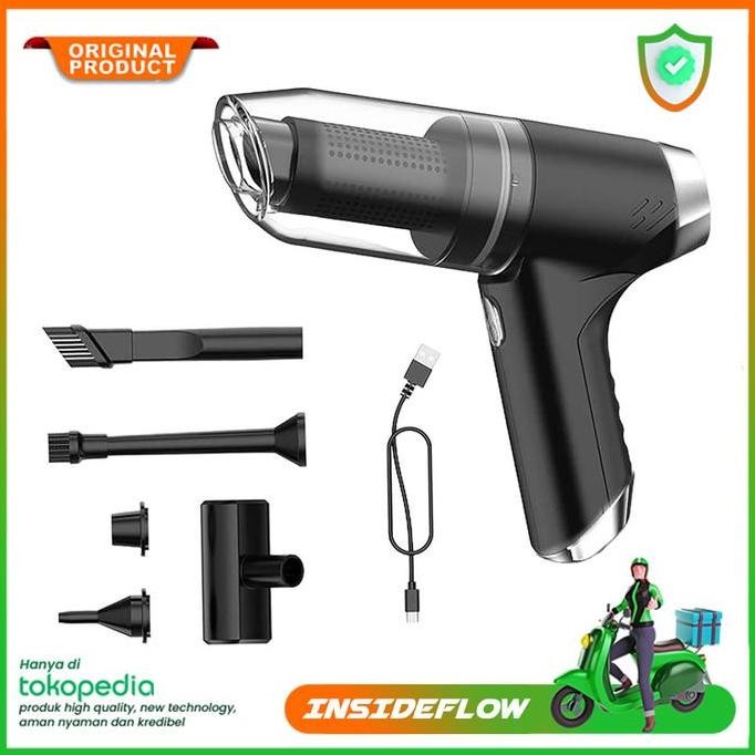 Pompa Vacuum Vakum Cleaner Mobil Vacum Keyboard Karpet Portable USB