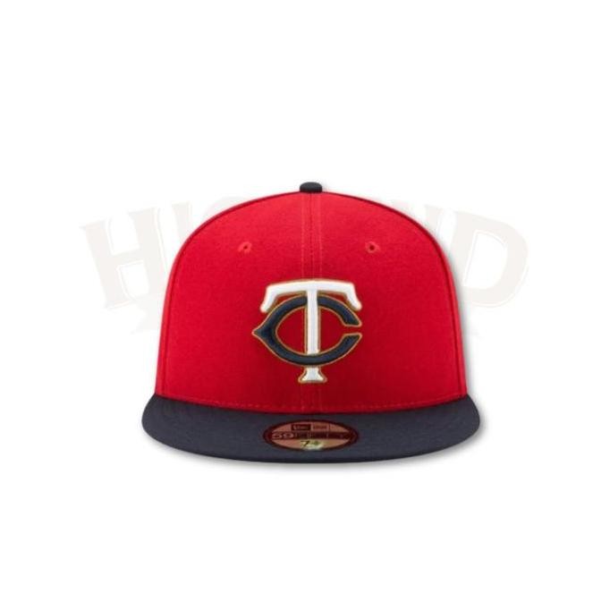 Murah Ready Stock Topi New Era Minnesota Twins Authentic Collection Red 59Fifty Fitted Hat 100% Orig