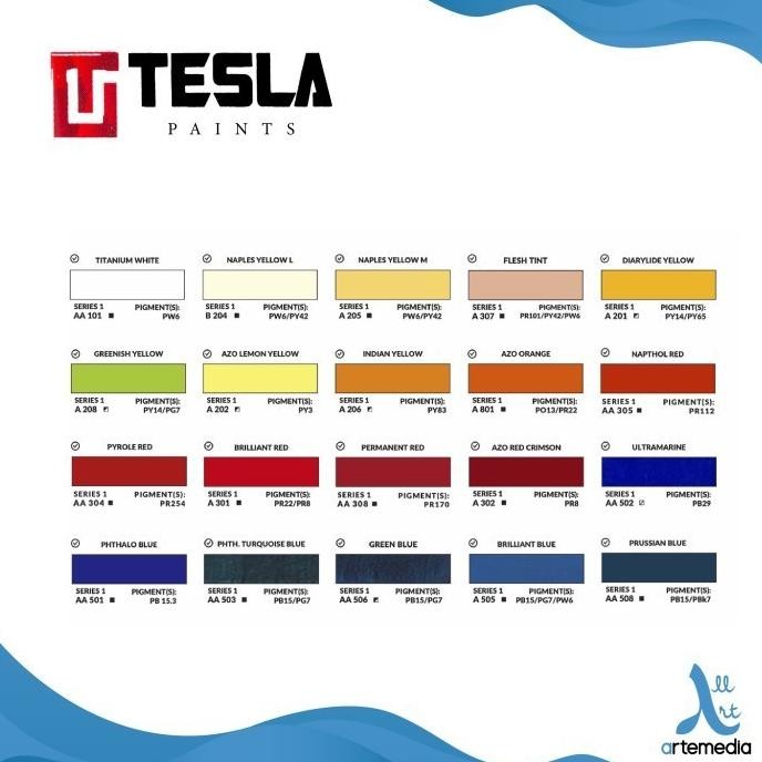 

Tesla Acrylic Paint Color 500ml Cat Akrilik Cat Mural Terlaris
