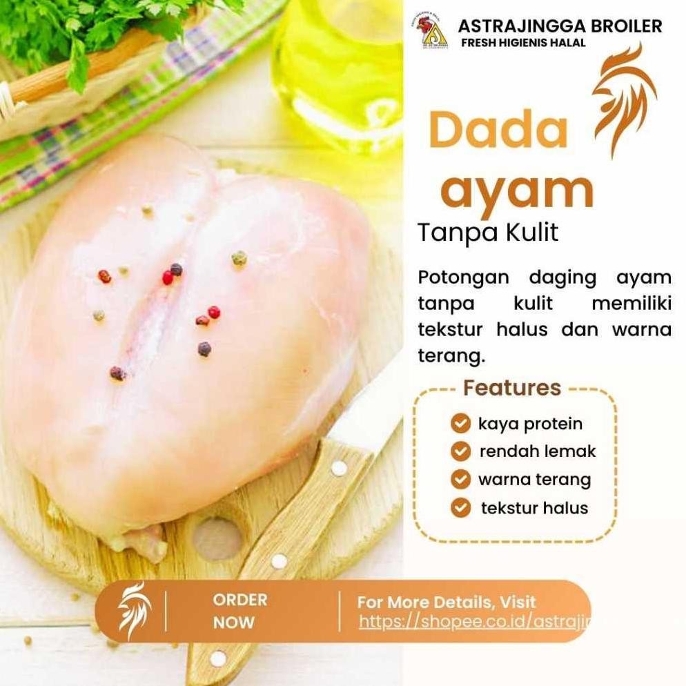 

Promo Daging Dada Ayam Fillet 20 Kg - Tanpa Kulit - Astrajingga Broiler Original