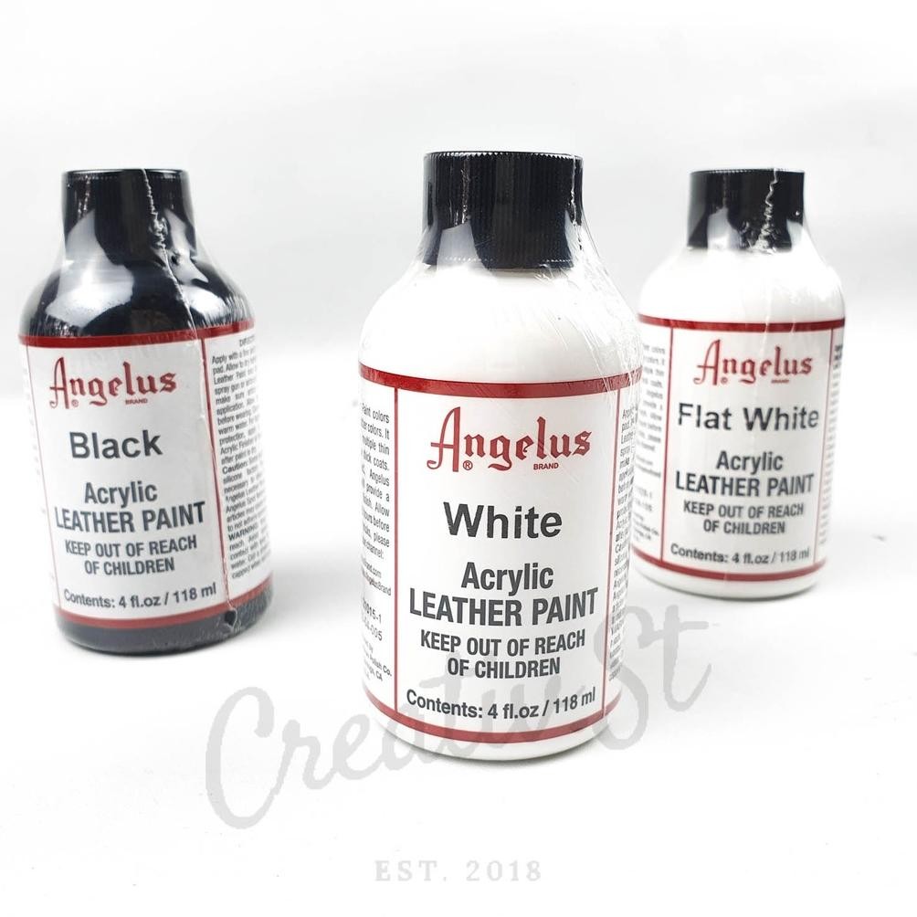 

ANGELUS Acrylic Leather Paint 4Oz 118Ml Cat Sepatu Kulit Midsole Terlaris