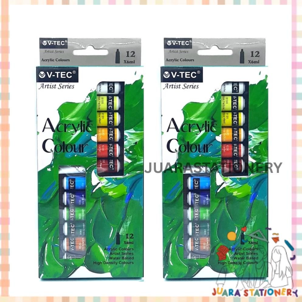 

(239) JUARASTATIONERY Cat Acrylic Vtec 6Ml 18 Warna VT-618 / Cat Arilic V-TEC 6ml VTec Acrilyc Terlaris