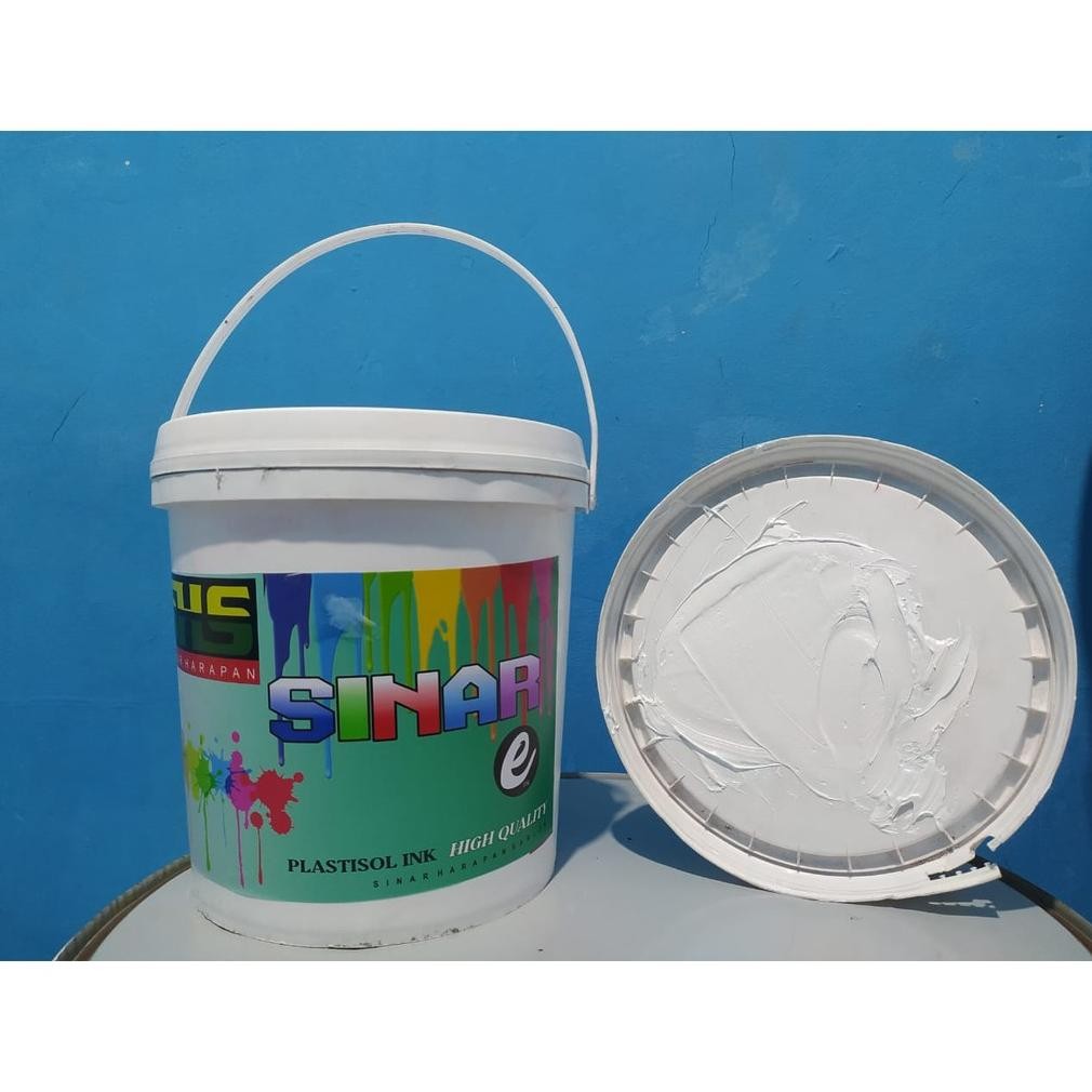 

Plastisol Economis Warna Putih Sinar Harapan Sablon Kemasan 5kg Terlaris