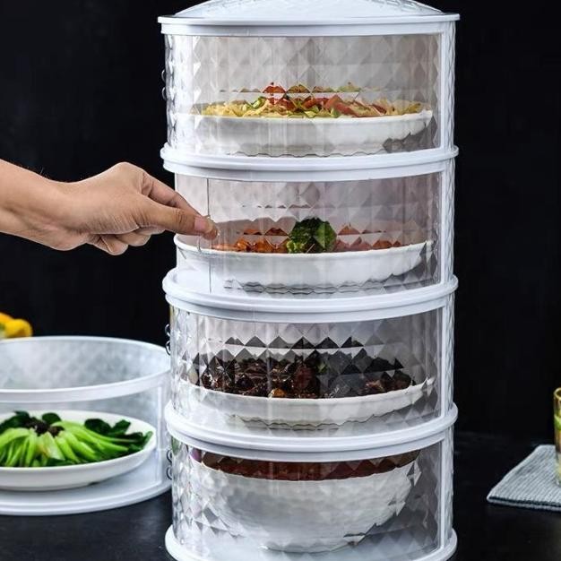 

Tempat Makan 4Susun Tudung Saji 4 Susun Rak Makanan 4 Tingkat 4 Layer