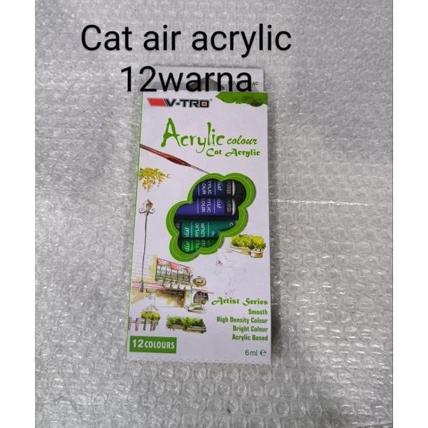 

Cat air acrylic cat acrylic V-tro isi 12warna cat utama 6ml/tub Terlaris