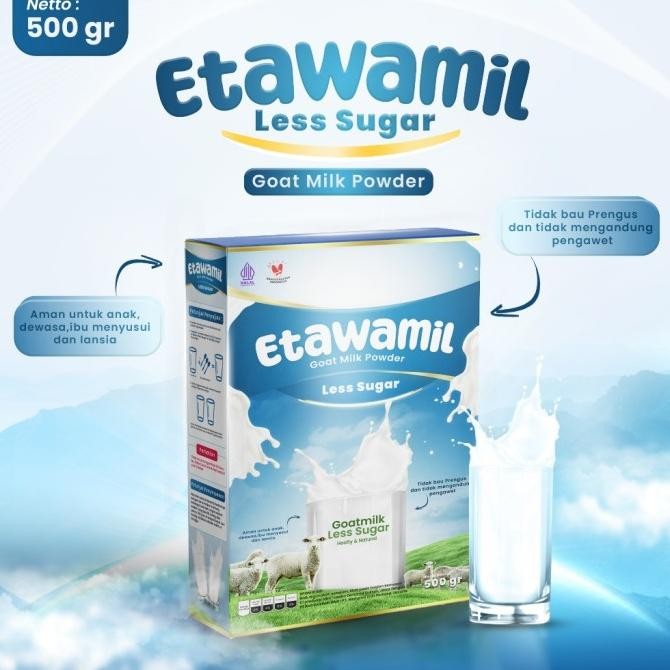 

(Expert) ETAWAMIL NON SUGAR TANPA GULA Susu Kambing Etawa Bubuk - ORIGINAL 500g
