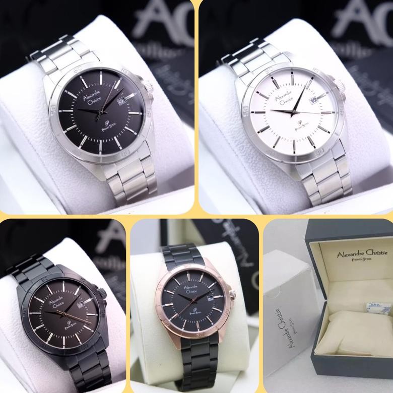 JAM TANGAN PRIA ALEXANDRE CHRISTIE AC 1011 MD / AC 1011 / 1011 STAINLESS STEEL GARANSI RESMI 1 TAHUN