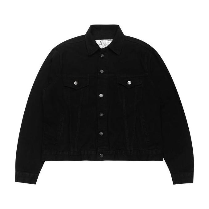 Grosir Denim Jacket Hailey Basic Black Thanksinsomnia