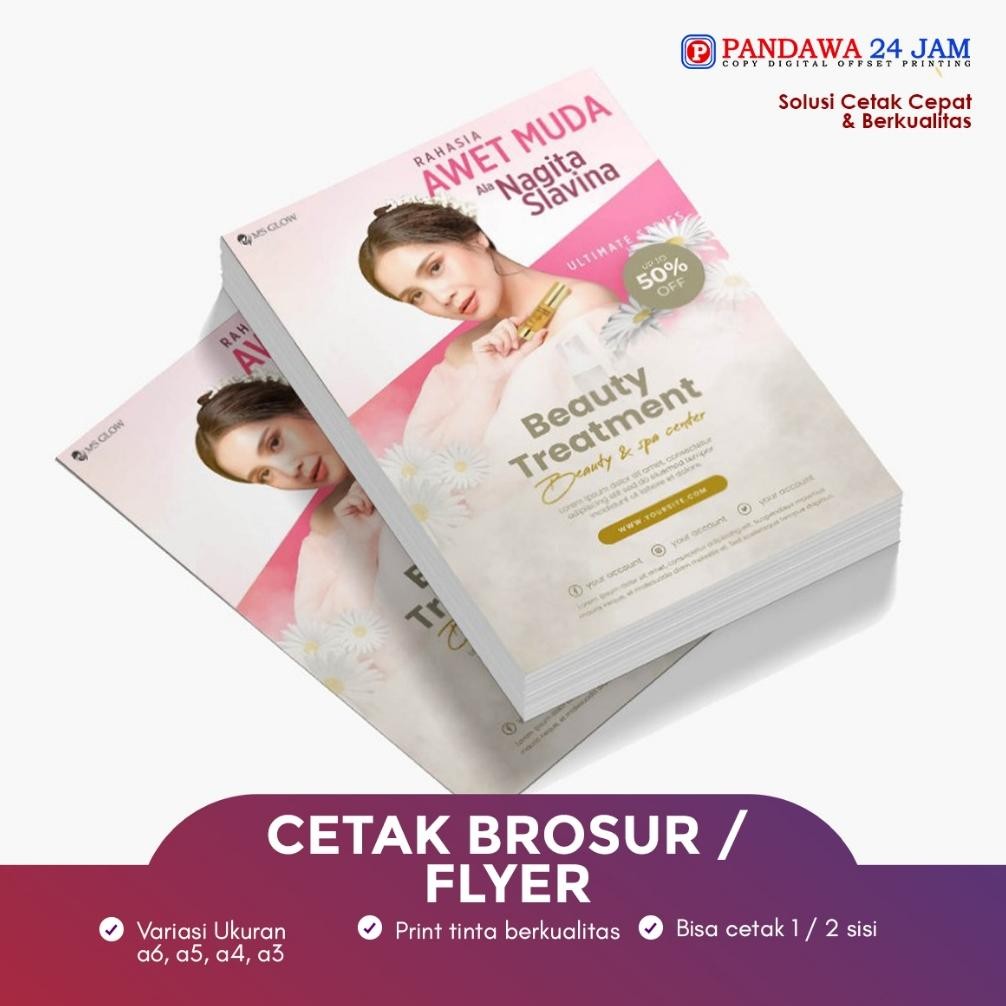 

Cetak Brosur A5 A4 A6 DL 1 Sisi 2 Sisi | 1 Rim Full Color RB07