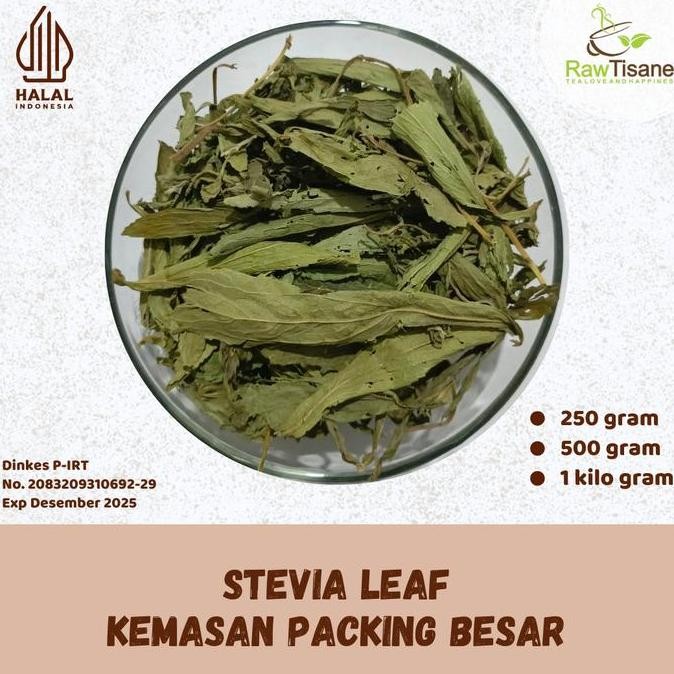 

SALE!!! RAW TISANE Stevia Leaf Tea / Teh Daun Stevia Pemanis Alami Untuk Teh Isi 1 Kg