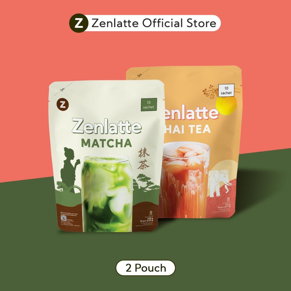 

ASLI BUNDLING MATCHA ZENLATTE POUCH + THAI TEA POUCH - PAKET BUBUK MINUMAN PREMIUM
