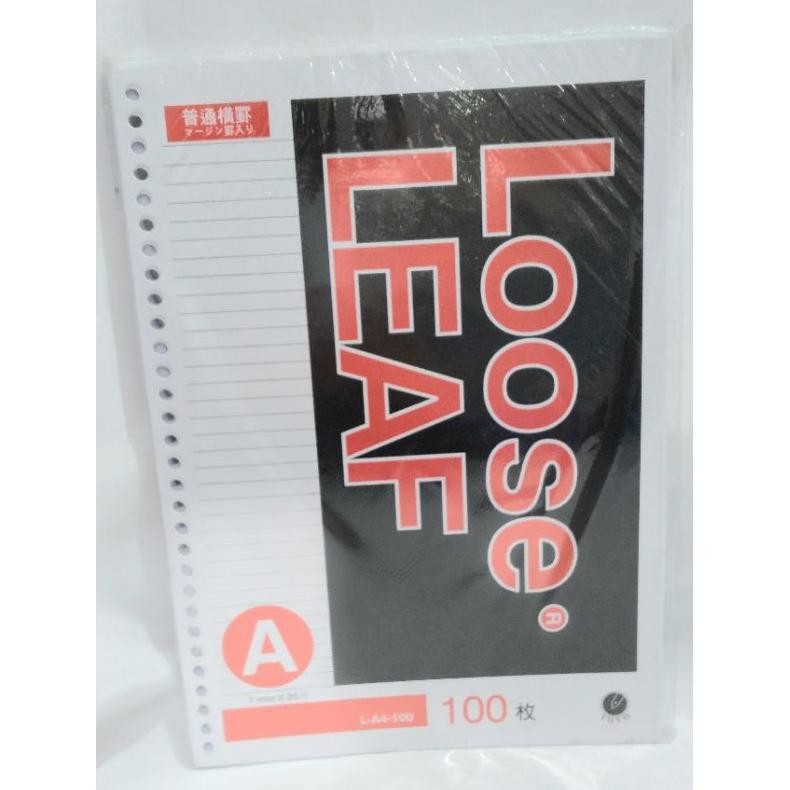

LOOSE LEAF A4 GARIS ISI 100 LEMBAR MERK TOYO RB07