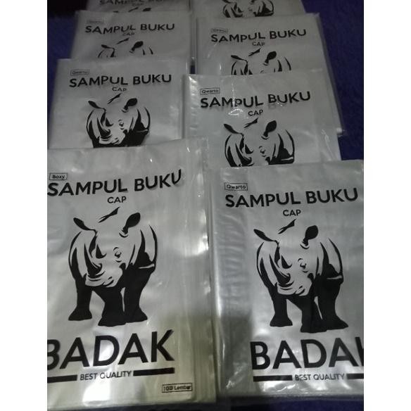 

Sampul Buku Plastik Qwarto Cap Badak / Pak (Isi 100 Lembar) RB07