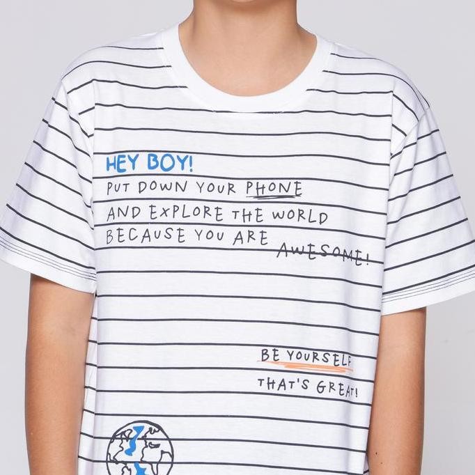 Murah Aero Awesome Salur Kaos Anak Laki-Laki 121577689