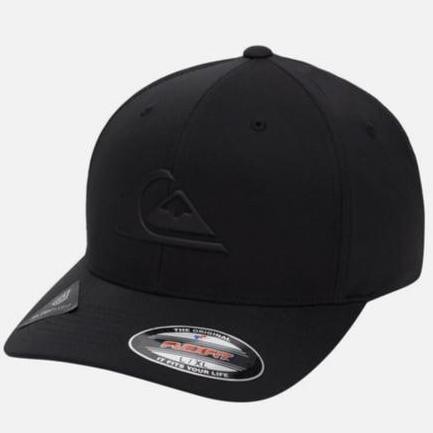 Sale Topi Quiksilver Amped Up Flexfit Dryflight Cap Black Original