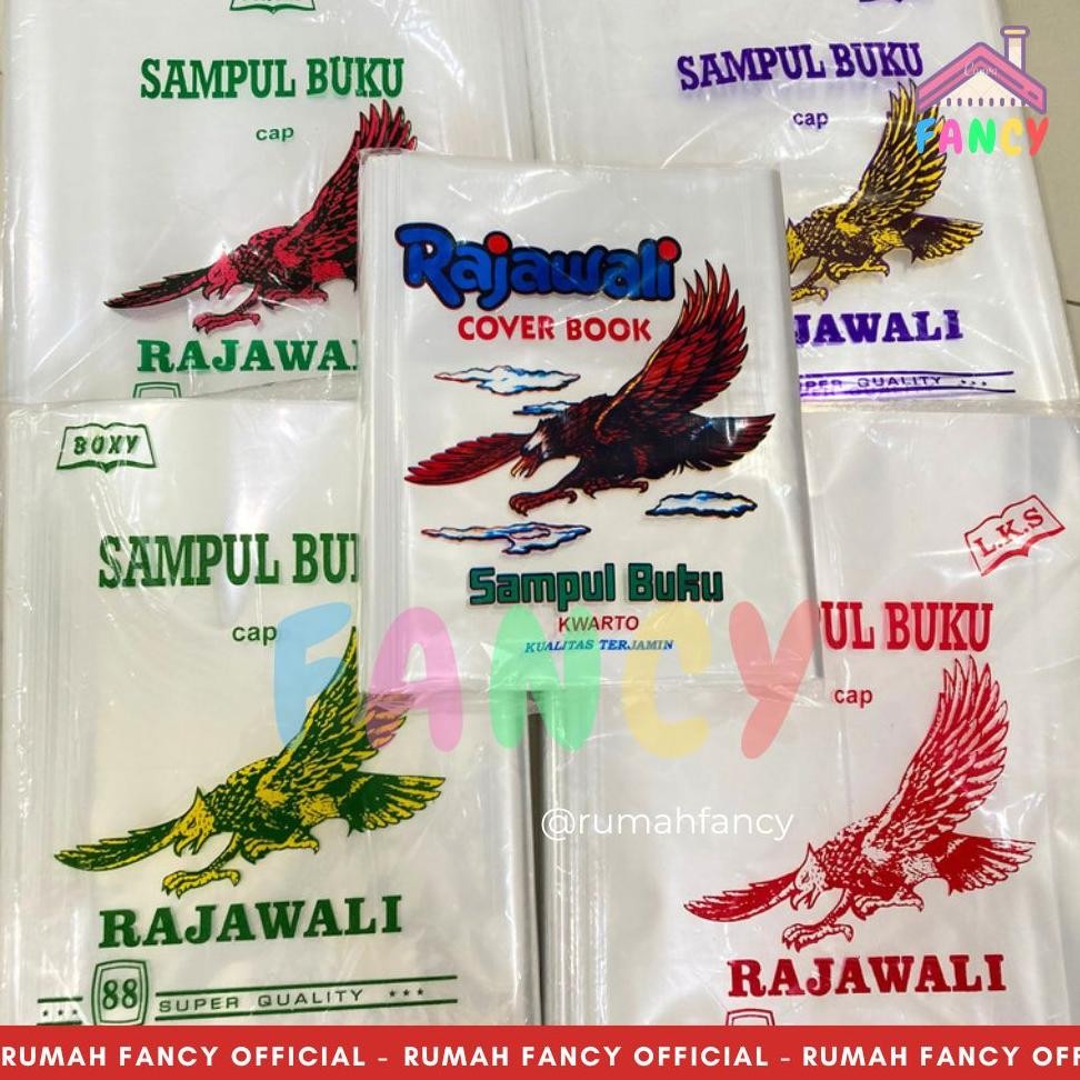 

[1 PAK] ISI 100 LEMBAR SAMPUL BUKU PLASTIK RAJAWALI / Sampul Plastik Rajawali ukuran Sampul Kwarto RB07