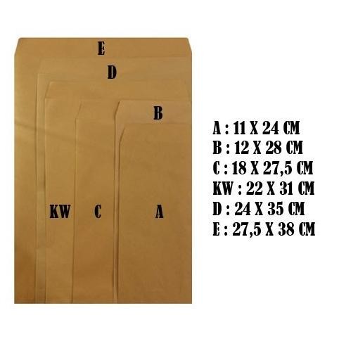 

Amplop Coklat / Samson Fox D (Folio) isi 100 Buah RB07