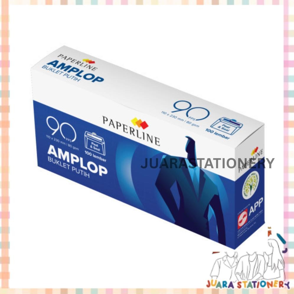 

(242) Juarastationery Amplop Paperline 90 PPS / Amplop Uang Amplop Perekat Ukuran 9.5x15.2cm 80Gram RB07