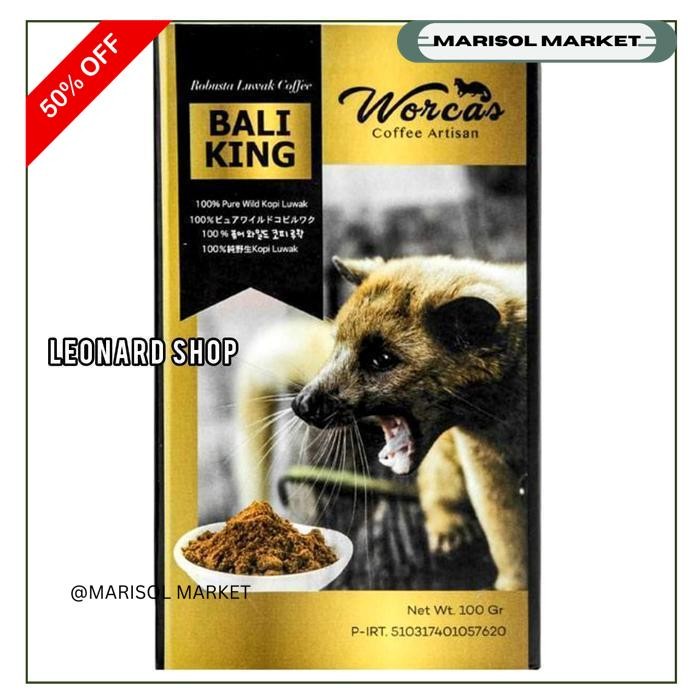 

KOPI LUWAK LIAR WORCAS BALI KING CLASSIC BOX BIJI / BUBUK BEAN GROUND PROMO TERBARU