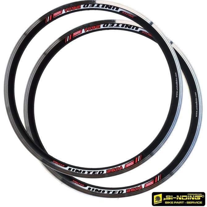 Velg Rims Sepeda Mtb United 26 Inch Hole 36 Alloy Double Wall 2604 Kualitas Terbaik Harga Termurah