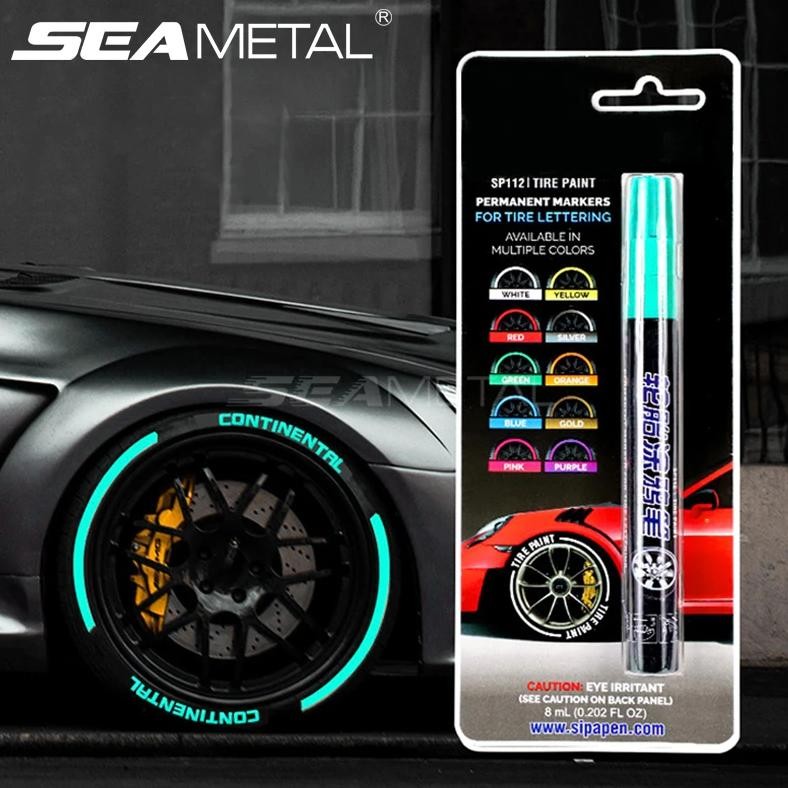 

Seametal Car Tire Graffiti Pen Car Wheel Tire Paint Permanent Oily Marker Pens Waterproof Non-Fading Auto Tyre Letters Repair
