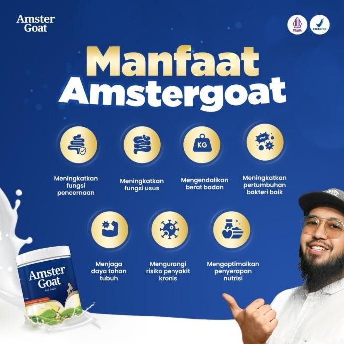 

(Expert) AMSTER GOAT - Susu Kambing Amstergoat Rendah Alergen Untuk Atasi Pencernaan 250gr