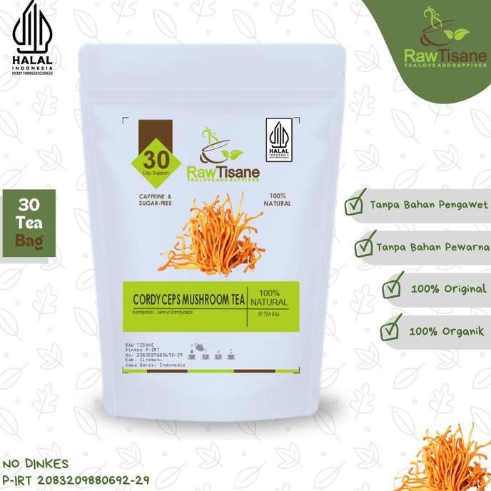 

SALE!!! Cordyceps Mushroom Tea : Cordyceps Mushroom Flower Tea 30 Tea Bag