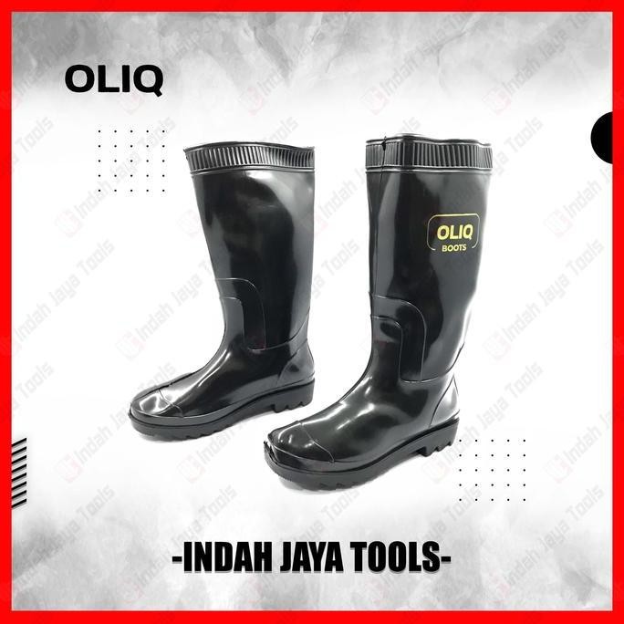 

Terlaris Oliq Sepatu Boot Sol Hitam Karet Tinggi Proyek Safety Boots Shoes