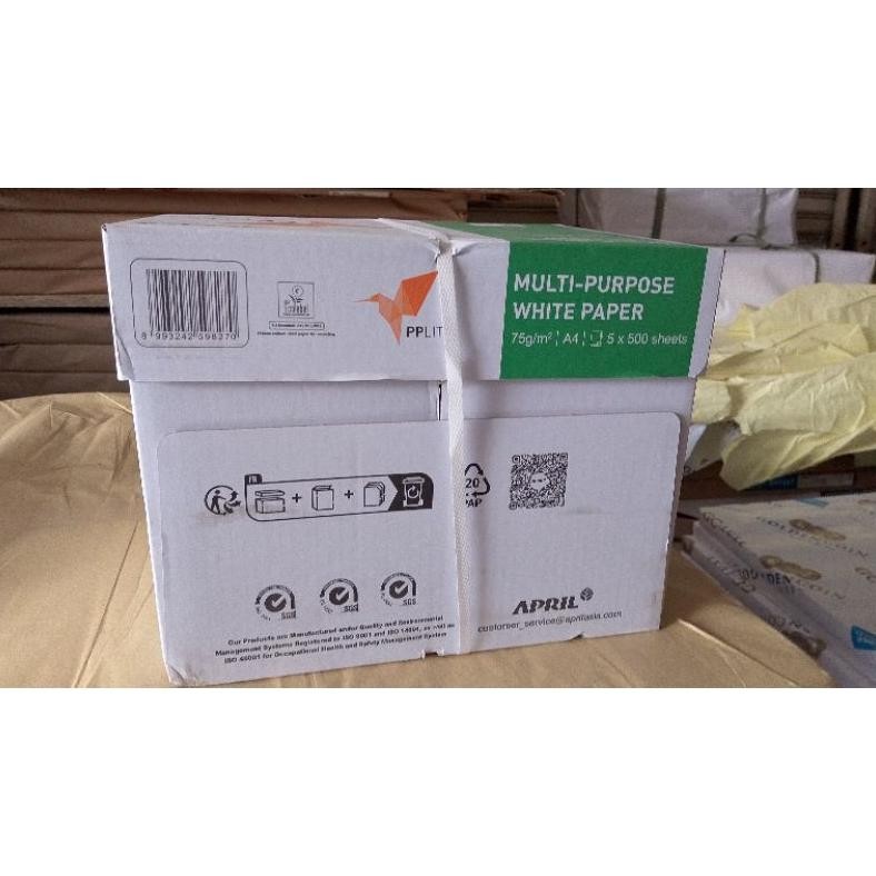

Sale! Kertas Hvs A4 75Gsm Pp Lite 1 Dus Isi 5 Rim / 2500 Lembar