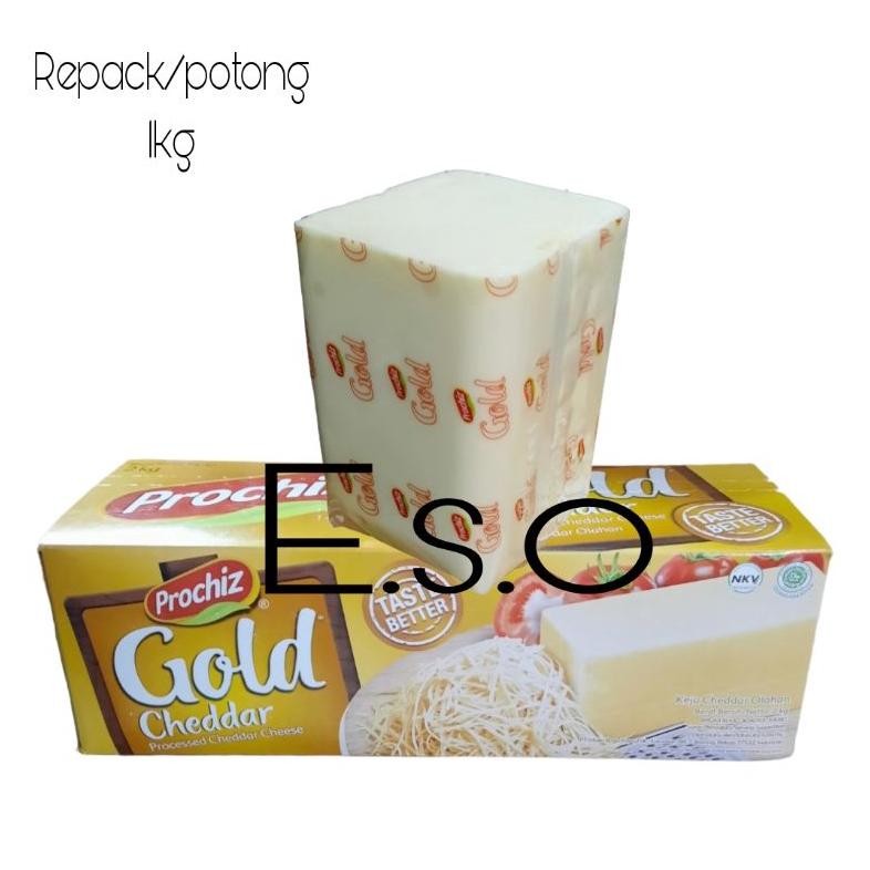 

Baru Keju Prochiz Gold Repack 1kg - Keju Cheddar Leleh Ekonomis