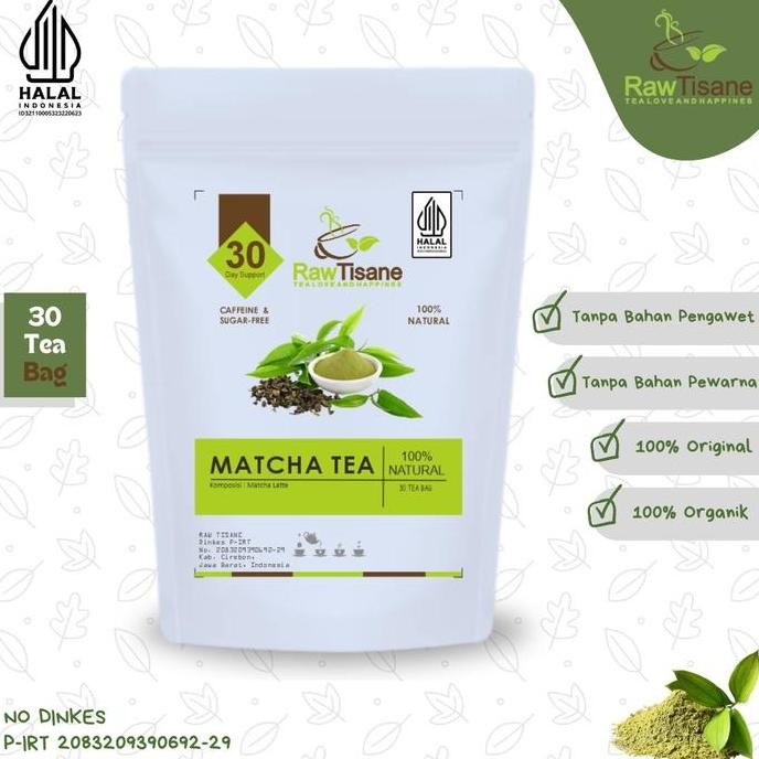 

SALE!!! MATCHA TEA : ORGANIC MATCHA GREEN TEA (30 Tea Bag)