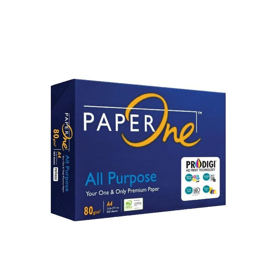 

Sale! Kertas Hvs A4 Paperone 80Gsm 1 Dus Isi 5 Rim - Cetak & Fotokopi (Sameday)