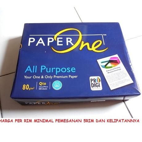 

Sale! Paperone A4 F4 Q4 80Gsm | Kertas Fotocopy & Print | Go-Send & Grab Instan