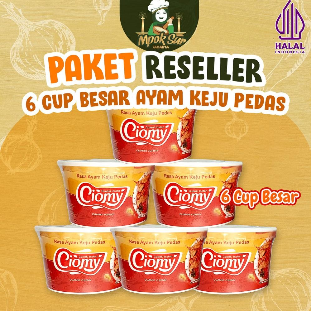 

Baru Ciomy Cuanki Cup Besar Ayam Keju Pedas Paket Hemat Isi 6 | Cuanki Instant Kekinian