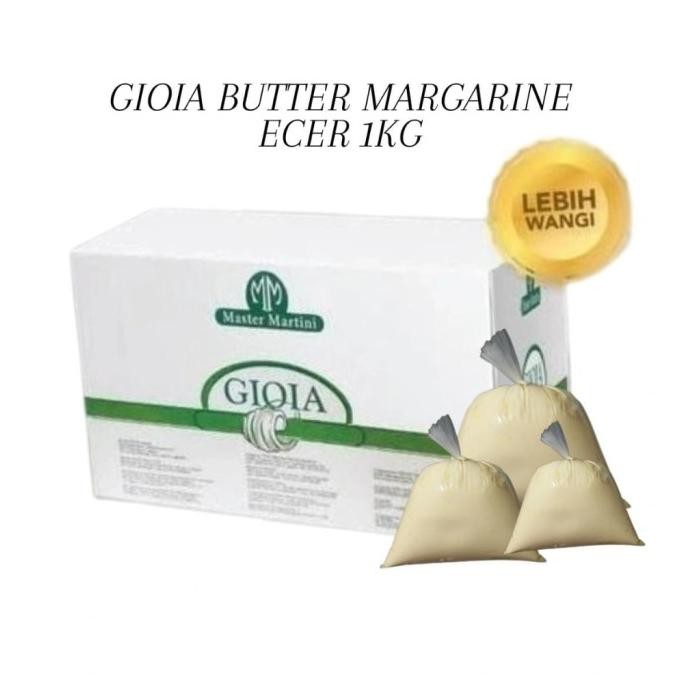 

(Expert) GIOIA BUTTER MARGARINE ECER 1KG , COCOK UNTUK VEGETARIAN / DAIRY FREE