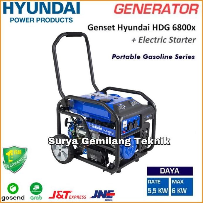 

Terlaris Mesin Genset Generator Nyundai Hdg6800X Genset Generator