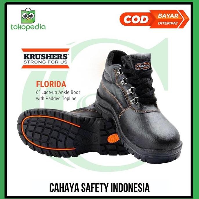 

Terlaris Sepatu Safety Krushers Florida Black Original