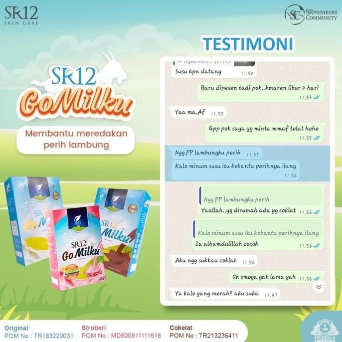 

(Expert) ORIGINAL SUSU KAMBING ETAWA / GOMILKU SR12 /HALAL BPOM / DAUN KELOR / MEMBANTU MENJAGA KESEHATAN