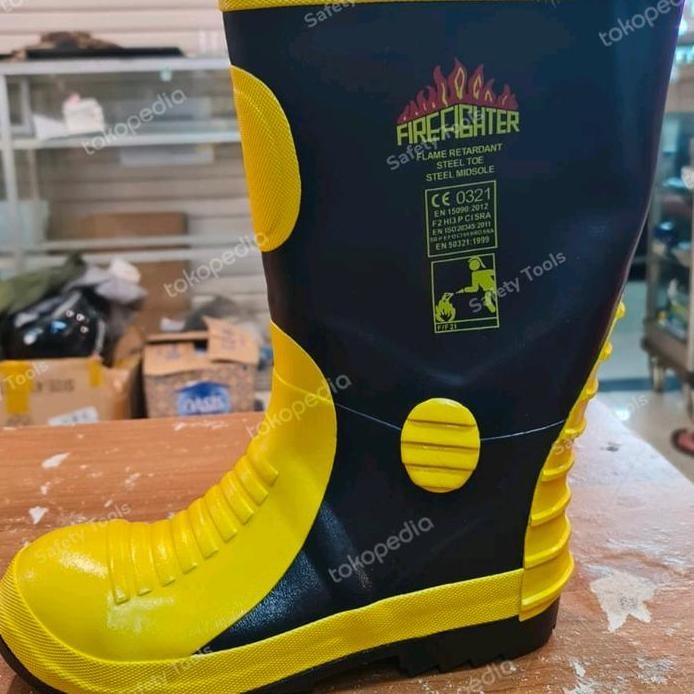 

Terlaris Sepatu Pemadam Haidar Firefighter Boots Not Harvik
