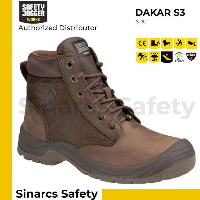 

Terlaris Sepatu Safety Jogger Dakar S3 - Brown/ Coklat