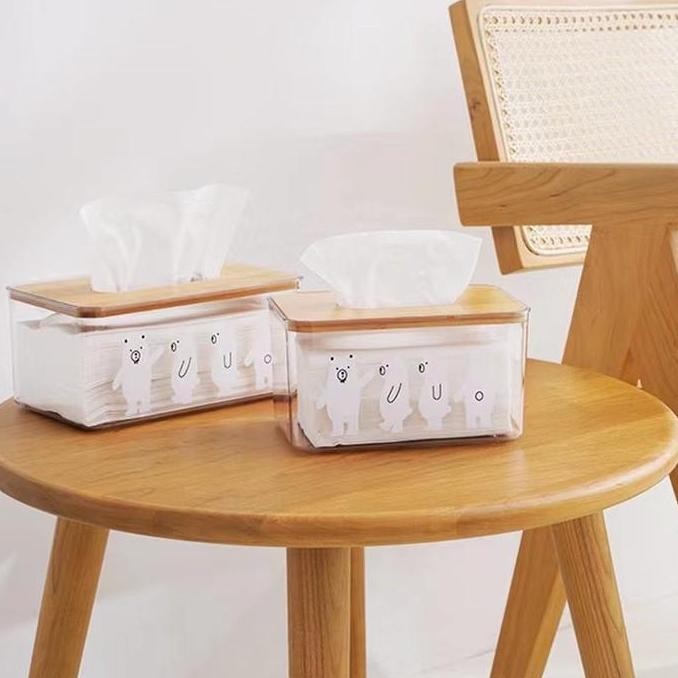 kotak tempat tissue transparan akrilik kayu tempat tisue nordic kotak tisu mewah kotak tisu hotel