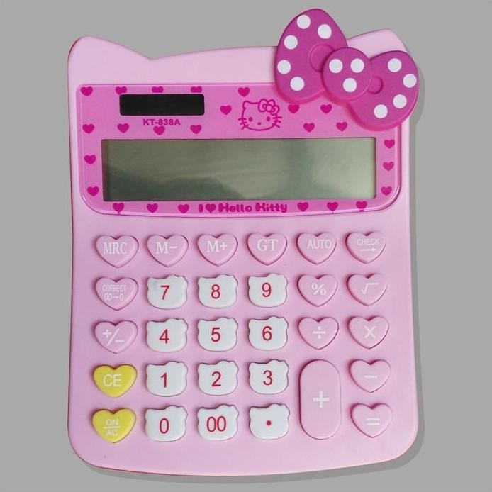 

restock Kalkulator HELLO KITTY KT 838 - Kalkulator 12 Digit - Kalkulator Anak Unik Lucu Pink
