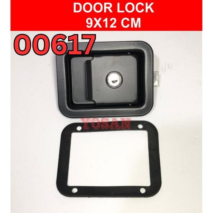 

Terlaris Door Lock / Doorlock Hitam Besi Sedang Genset Panel 9X12 Cm