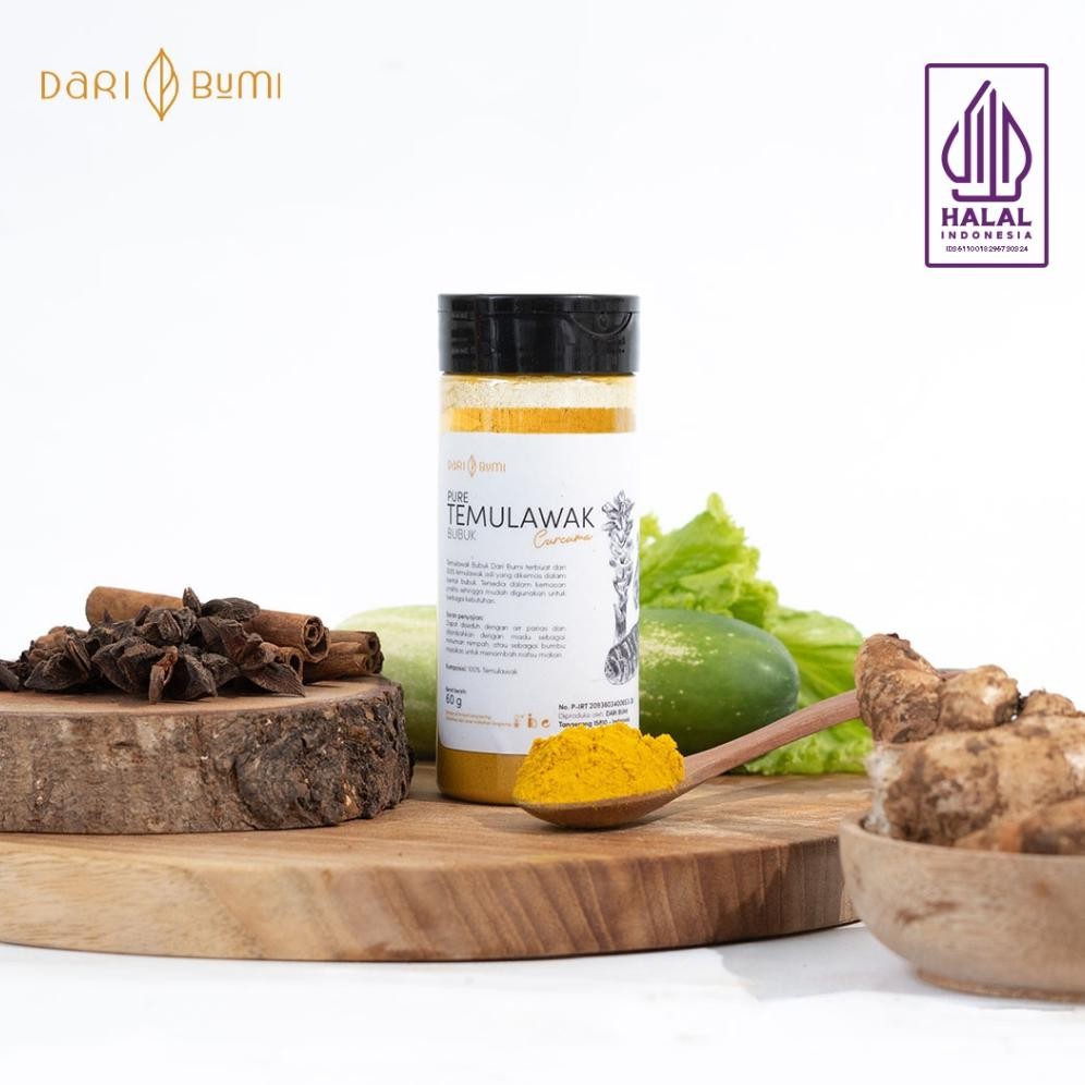 

Dari Bumi Temulawak Bubuk 60 Gr Premium Curcuma Powder