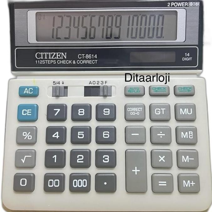 

restock kalkulator citizen ct 8614 14 digit sama seperti sdc868L