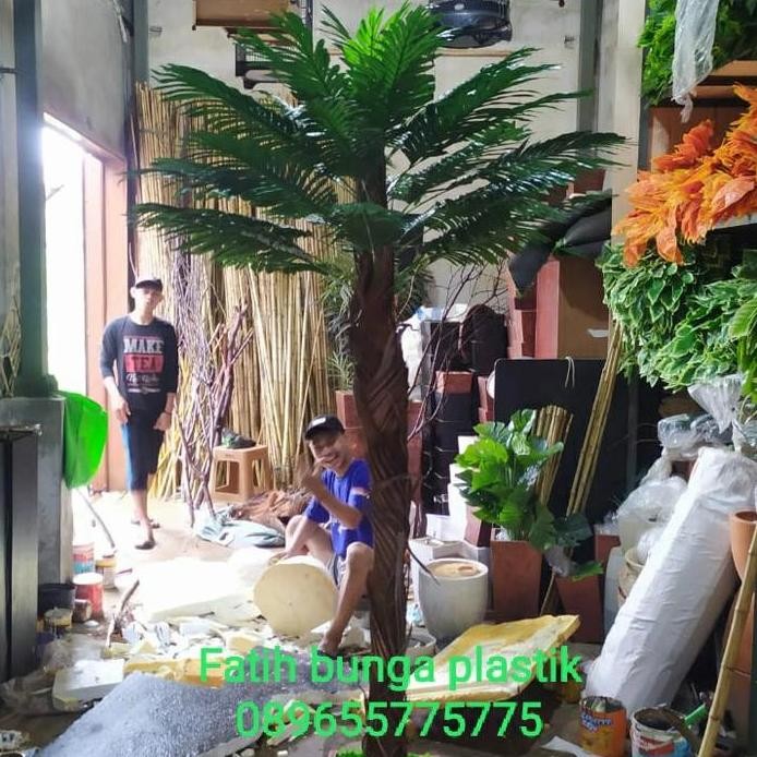 POHON PALEM ARTIFICIAL/POHON KURMA/POHON PLASTIK/BUNGA PLASTIK/2 METER