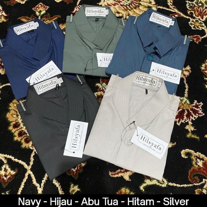 Baju koko anak SMP / Tanggung / Remaja Putih merk Hilsyafa Bukan Ammu