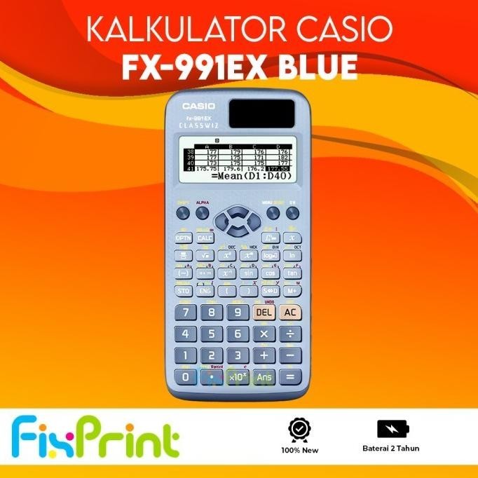 

restock Casio FX 991 EX - Scientific Kalkulator FX-991EX Calculator Ilmiah Kuliah Hitam Black Blue Pink New Original Bergaransi Resmi