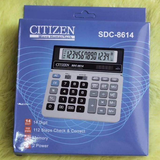 

restock Kalkulator citizen 14 digit angka 8614