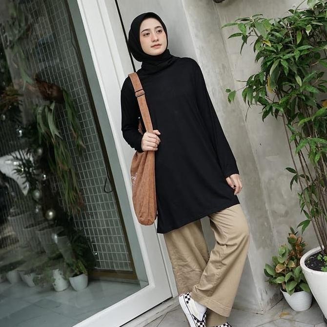 Kaos Midi Classic /Daleman kaos tunik/ Manset Tunik